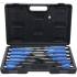 Jeu de Tournevis 12 pcs - 25,7 x 6,3 x 38,8 cm - Acier, Poignées Ergonomiques - Polyvalence et Précision - D-Work