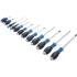 Jeu de Tournevis Carré Femelle 6,3 mm 12 pcs Précision et Polyvalence, Chrome-Vanadium, Pro - D-Work