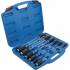 Jeu de Tournevis Carré Femelle 6,3 mm 12 pcs Précision et Polyvalence, Chrome-Vanadium, Pro - D-Work