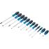Jeu de Tournevis Carré Femelle 6,3 mm 12 pcs Précision et Polyvalence, Chrome-Vanadium, Pro - D-Work