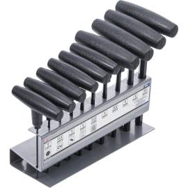 Jeu de Tournevis à Poignée en T 10 Pièces - Six Pans Intérieurs 2 à 10 mm - Précision et Confort d Utilisation - BGS