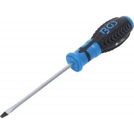 Tournevis Fente 3,2 mm - Lame 75 mm, Manche Hexagonal Mâle - Précision et Confort - BGS