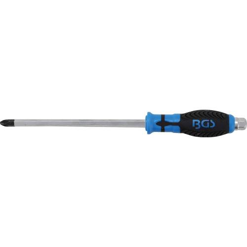 Tournevis Lame Six Pans Cruciforme PH4 200 mm - - Précision et Robustesse - BGS