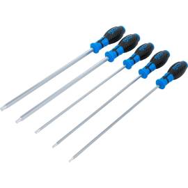 Jeu de 5 Tournevis Denture Multiple Intérieure XZN - Précision et Polyvalence, Acier, Pro - D-Work