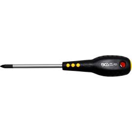 Tournevis Cruciforme PZ1 - Lame 80 mm - Acier, Manche Ergonomique - Précision et Confort - BGS