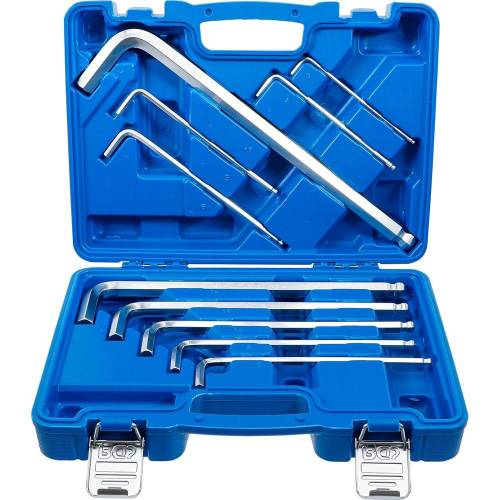 Jeu de Clés Allen Max 10 pcs 3-17 mm - Acier Résistant - Précision et Durabilité, Pro - D-Work