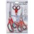 Jeu de Ciseaux Inoxydable 3 pcs - Lames Tranchantes, Résistantes et Précises, Acier - D-Work