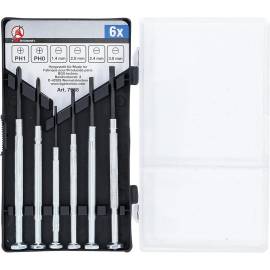 Jeu de Tournevis de Précision 6 pcs - Compact et Pratique - Pro - D-Work