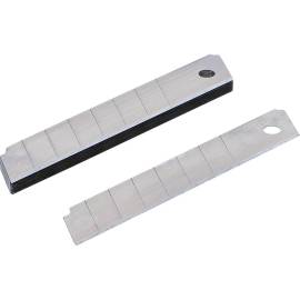 Jeu de Lames de Rechange 18 mm - 10 pcs - Acier, Tranchant Précis - Remplacement Facile et Durable - D-Work