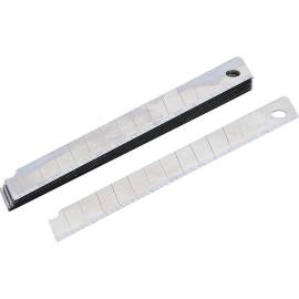 Jeu de Lames de Rechange 9 mm - 10 pcs - Acier, Tranchant et Durable - D-Work