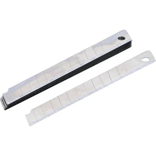 Jeu de Lames de Rechange 9 mm - 10 Pièces - Acier, Tranchant et Durable - BGS
