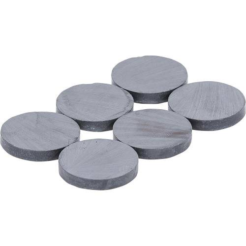 Jeu d’Aimants Céramiques Ø25 mm - 6 Pièces - Puissants et Polyvalents - - BGS