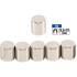 Jeu d'Aimants Extrapuissants D.9,5 mm - 6 pcs - Forte Adhérence et Polyvalence, Pro - D-Work