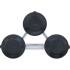 Triples Ventouses Mini Ø115 mm - Aluminium - Prise Forte et Polyvalente - BGS