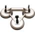 Triples Ventouses Mini Ø115 mm - Aluminium - Prise Forte et Polyvalente - BGS