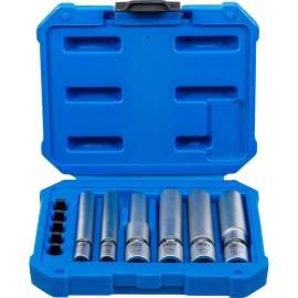 Jeu de Douilles à Cardan pour Bougies de Préchauffage et d'Allumage - 11 pcs 6,3 mm (1/4) et 10 mm (3/8) - Tailles 8-9 - D-Work