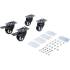 Lot de 4 Roues Pivotantes pour Coffre Système Chariot de Visite - 103x102x221 mm - Résistantes et Pratiques - BGS