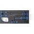 Insert de Servante d Atelier 1/3 - Kit Montage Pare-Brise à Joint + Enjoliveur 5 pièces - Installation Facile et Durable - BGS