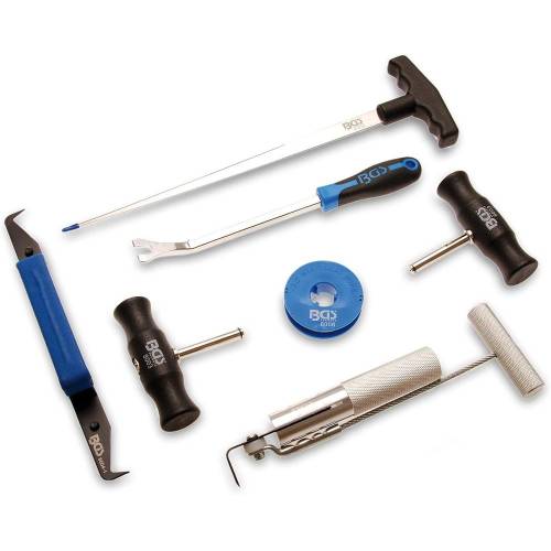Kit de Démontage de Pare-Brise 7 pcs - Outils Robustes et Précis, Acier, Pro - D-Work