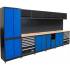 Système d Unité Murale Compact 6 Modules - Bois, 58 x 202.5 x 3.9 cm - Rangement Pratique et Design - D-Work