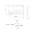 Panneau Mural Perforé Court 30,4x65,2x2,4 cm - Système Mural - Organisation et Gain d Espace - BGS