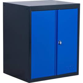 Armoire d'Atelier 2 Portes 58 x 85 x 69 cm - 1 Tablette - Rangement Robuste et Pratique, Acier - D-Work