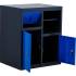 Armoire Basse avec Porte-Rouleaux et Module de Déchets - 58.4 x 84.3 x 69.1 cm - Acier, Fonctionnelle et Pratique - D-Work