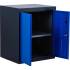 Armoire d'Atelier 2 Portes 58 x 85 x 69 cm - 1 Tablette - Rangement Robuste et Pratique, Acier - D-Work