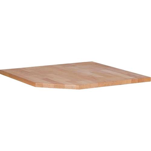 Plan de Travail en Bois Massif 75 x 30 x 75 cm - Surface de Coin - Durable et Esthétique, Zones Difficiles - D-Work