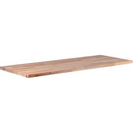 Plan de Travail Bois Massif 1300x550x30 mm - Bois Naturel, Durable - Surface Robuste et Esthétique - BGS
