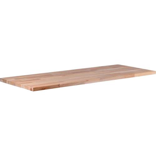 Plan de Travail Bois Massif 1300x550x30 mm - Bois Naturel, Durable - Surface Robuste et Esthétique - BGS