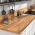 Plan de Travail Bois Massif 1950x550x30 mm - Durable et Esthétique - - BGS