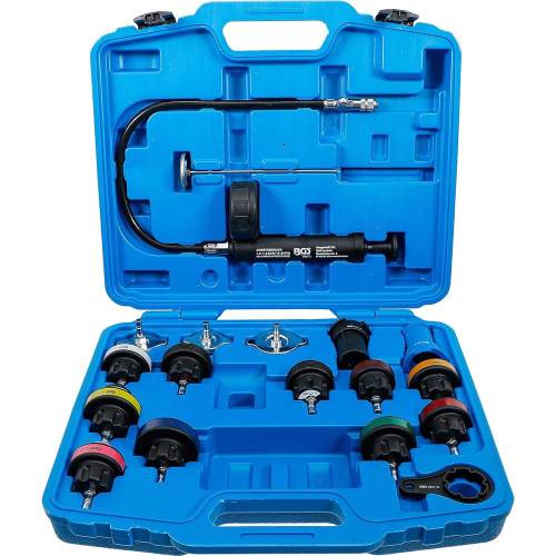 Testeur de Circuit de Refroidissement 18 Pièces - Kit Complet et Précis - Diagnostic Fiable et Rapide - BGS