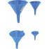 Jeu d'Entonnoirs D.50-125 mm - 4 pcs - Plastique Résistant - Pratique et Polyvalent - D-Work