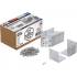 Connecteur d'Angle Inoxydable 40 x 40 x 40 mm - Pack Économie 25 pcs - Résistant et Durable, Acier - D-Work