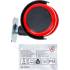 Roue Double Pivotante 50 mm - Rouge/Noire - Mobilité et Robustesse - BGS