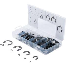 Assortiment de Circlips 1,5-22 mm - 300 pcs - Acier Résistant - Fixation Sécurisée, Pro - D-Work