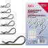 Assortiment de Goupilles à Ressort Ø 2,4-4,0 mm - 150 Pièces - Acier Résistant - Fixation Sécurisée - BGS