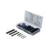 Assortiment de Gaines Thermo-Rétractables Noires 127 pièces - Polyoléfine, Protection et Isolation Électrique - BGS