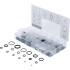 Assortiment de Joints Toriques D.3-22 mm - 225 pcs - Caoutchouc Résistant - Étanchéité Fiable - D-Work
