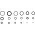 Assortiment de Joints Toriques Ø3-22 mm - 225 Pièces - Caoutchouc Résistant - Étanchéité Fiable - BGS