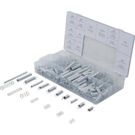 Assortiment de Ressorts de Traction et de Pression 200 pcs - 11 x 3.4 x 22.6 cm - Acier Résistant - Usage Polyva - D-Work