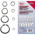 Assortiment de Circlips Extérieurs Ø 3-32 mm - 300 Pièces - Acier Résistant - Fixation Sécurisée - BGS