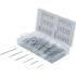 Assortiment de Goupilles Ø1,6-4,0 mm - 555 Pièces - Acier Résistant - Fixation Polyvalente et Durable - BGS