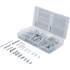 Assortiment de Ressorts de Traction et de Pression 200 pièces - Dimensions 11x3.4x22.6 cm - Acier Résistant - Usage Polyva - BGS