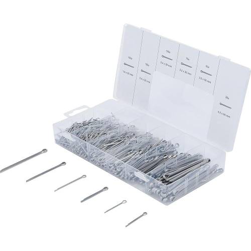 Assortiment de Goupilles Acier Inoxydable Ø1,6-4,0 mm - 555 Pièces - Résistance et Polyvalence - BGS