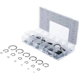 Assortiment de Circlips Intérieurs Ø3-32 mm - 300 Pièces - Acier Résistant - Fixation Sécurisée - BGS