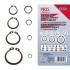 Assortiment de Circlips Extérieurs Ø 3-32 mm - 300 Pièces - Acier Résistant - Fixation Sécurisée - BGS