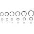 Assortiment de Circlips Intérieurs Ø3-32 mm - 300 Pièces - Acier Résistant - Fixation Sécurisée - BGS