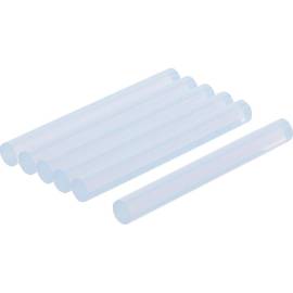 Bâtonnets de Colle Chaude 6 pièces Ø11 mm x 100 mm - Transparent - Fixation Rapide et Pratique - BGS